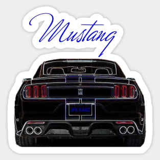 Ford Mustang GT Rear End Sticker